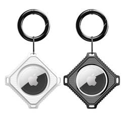 Case for APPLE AIRTAG Dux Ducis Secure Holder 2pack black and white