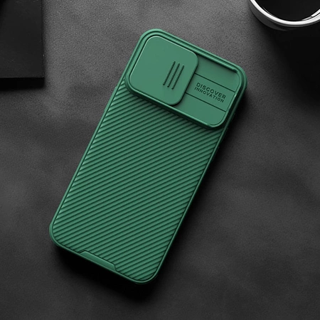 Pancerne etui Nillkin CamShield Pro Magnetic Case do iPhone 15 Pro z osłoną na aparat - fioletowe