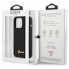 Guess GUHCP13XLSLMGBK iPhone 13 Pro Max 6.7" black/black hardcase Silicone Script Gold Logo