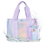 Case-Mate Soap Bubble Beach Tote with Phone Pouch - Wodoodporna torba plażowa na ramię z etui na telefon (Iridescent)