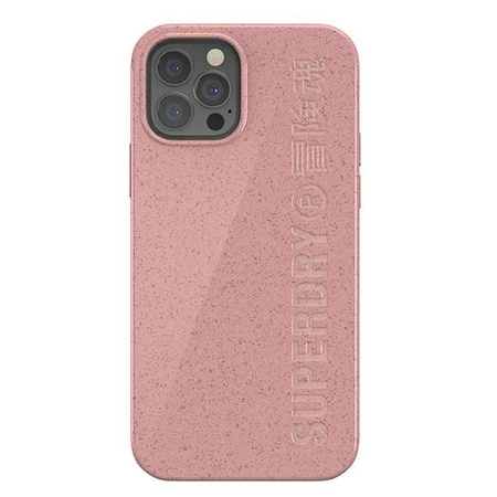 SuperDry Snap iPhone 12/12 Pro Compostab le Case pink / pink 42621