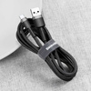 Baseus Cafule Cable - Kabel do ładowania i transmisji danych USB do USB-C 3 A, 0.5 m (szary/czarny)