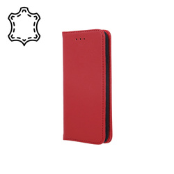 Etui skórzane Smart Pro do Xiaomi Redmi 14C 4G bordowe