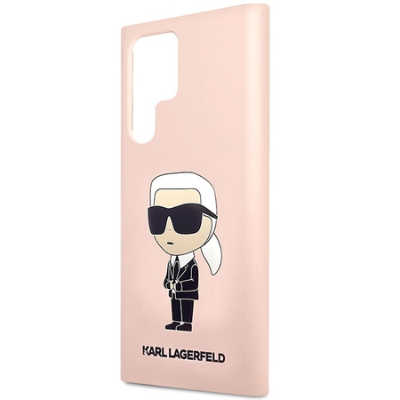 Karl Lagerfeld Silicone NFT Ikonik - Etui Samsung Galaxy S23 Ultra (różowy)