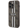 Guess GUHMP13LP4RPSW iPhone 13 Pro / 13 6,1&quot; braun/braunes Hardcase 4G bedruckte Streifen MagSafe