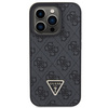 Etui Guess Leather 4G Diamond Triangle na iPhone 15 Pro Max - czarne