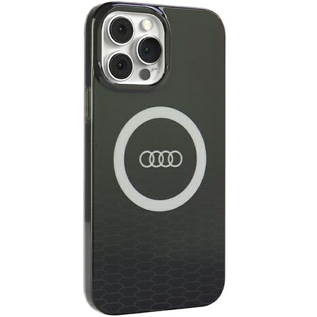 Audi IML Big Logo MagSafe Case iPhone 13 Pro / 13 6.1" czarny/black hardcase AU-IMLMIP13P-Q5/D2-BK