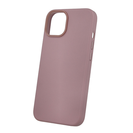 Nakładka Mag Leather do iPhone 13 6,1" jasnoróżowa