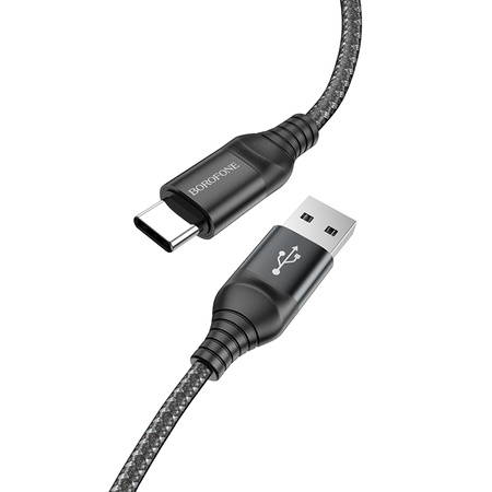 Borofone Kabel BX56 Delightful - USB na Typ C - 3A 1 metr czarny