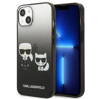 Karl Lagerfeld KLHCP13STGKCK iPhone 13 mini 5,4 &quot;hardcase black / black Gradient Ikonik Karl &amp; Choupette