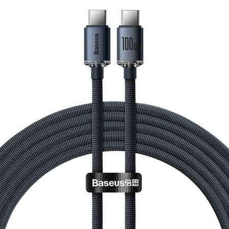 Baseus Crystal Shine Series Fast Charging Data Cable Type-C to Type-C 100W 2m Black