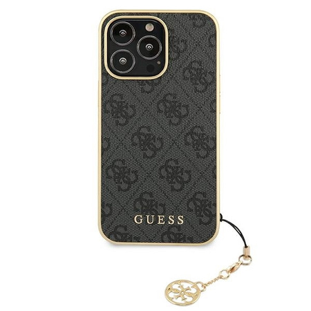 Guess GUHCP13XGF4GGR iPhone 13 Pro Max 6,7" szary/grey hardcase 4G Charms Collection