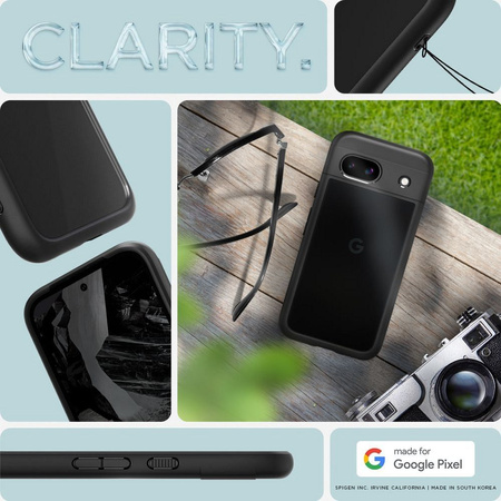 Etui Spigen Ultra Hybrid na Google Pixel 8A - czarny mat