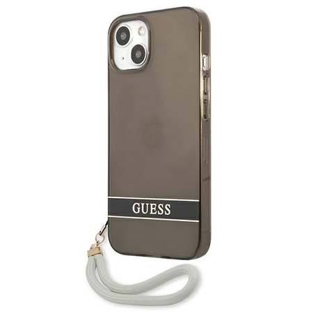 Guess GUHCP13SHTSGSK iPhone 13 mini 5,4 &quot;black / black hardcase Translucent Stap