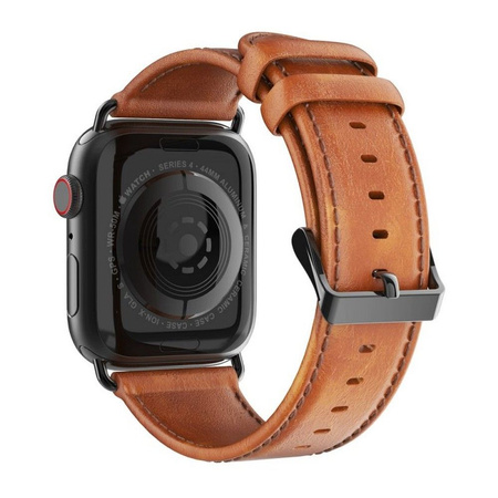 DUX DUCIS YA - pasek z naturalnej skóry do Apple Watch 38/40/41mm brązowy