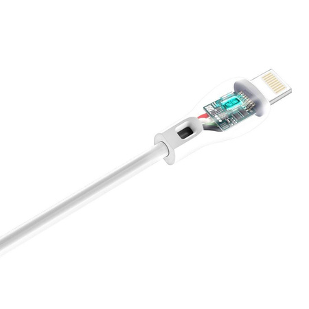 Dudao przewód kabel USB / Lightning 2.1A 1m biały (L4L 1m white)