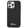 Guess Pailletten Script Metallhülle für iPhone 15 Pro – Schwarz