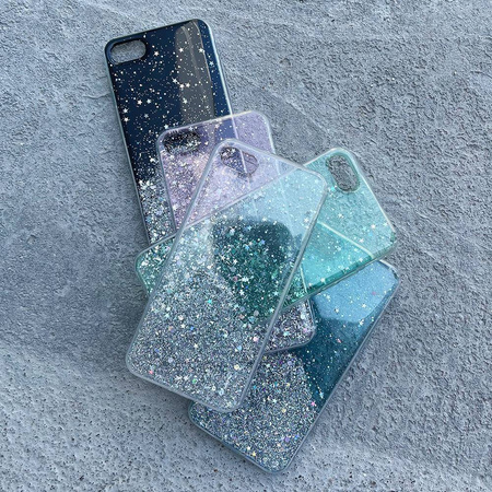 Star Glitter etui pokrowiec do iPhone 13 Pro błyszcząca brokatowa obudowa czarny