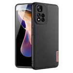 Dux Ducis Fino Hülle mit Nylonmaterial bezogen Xiaomi Poco X4 NFC 5G schwarz