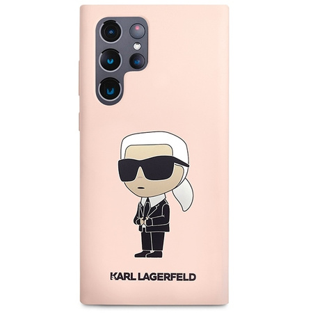 Karl Lagerfeld Silicone NFT Ikonik - Etui Samsung Galaxy S23 Ultra (różowy)