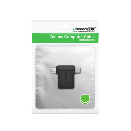 Ugreen adapter przejściówka OTG USB USB 3.2 Gen 1 (5Gbps) - USB Typ C / micro USB czarny (30453)