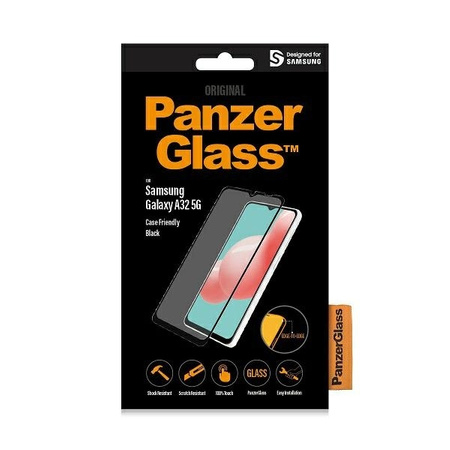 Szkło Hartowane 5D SAMSUNG GALAXY A32 5G PanzerGlass E2E Regular Case Friendly czarne