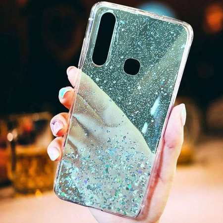 Etui HUAWEI P SMART 2020 Brokat Cekiny Glue Glitter Case zielone