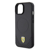 Ferrari FEHMP15SPTEK iPhone 15 6,1&quot; schwarz/schwarzes Hardcase Carbon Metal Logo MagSafe