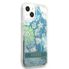 Guess GUHCP13SLFLSN iPhone 13 mini 5,4 &quot;green / green hardcase Flower Liquid Glitter