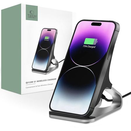 Wireless Charger 15W Tech-Protect QI15W-S1 black