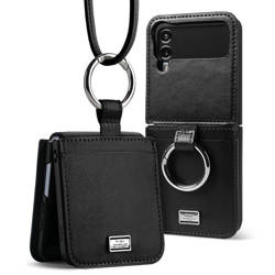 Case SAMSUNG GALAXY Z FLIP 4 Ringke Signature Folio Black