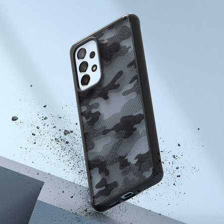 Ringke Fusion Matte TPU-Hülle mit Rahmen für Samsung Galaxy A73 Schwarz