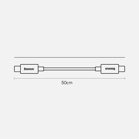 Baseus Magnetic Bracket Powerbank with MagSafe Wireless Charging 10000mAh 20W Overseas Edition white (PPCX000202) + USB Type C Baseus Xiaobai Series 60W 0.5m