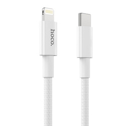 HOCO kabel Typ C for iPhone Lightning 8-pin Power Delivery Fast Charge PD20W X56 biały