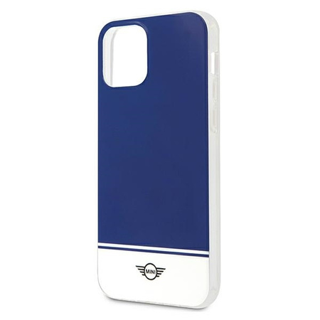 Mini MIHCP12MPCUBINA iPhone 12/12 Pro 6,1" granatowy/navy hard case Stripe Collection