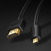 Ugreen kabel przewód HDMI - micro HDMI 19 pin 2.0v 4K 60Hz 30AWG 1,5m czarny (30102)