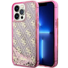 Guess GUHCP14XLC4PSGP iPhone 14 Pro Max 6.7" różowy/pink hardcase Liquid Glitter 4G Transculent