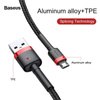 Baseus Cafule Cable - Dwustronny kabel połączeniowy micro USB na USB QC 3.0, 2.4 A, 1 m (czerwony/czarny)