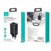 USAMS Ład. siec. 1xUSB-C+1xUSB T47 65W PD Fast Charging Super Si czarny/black CC153TC01  (US-CC153)