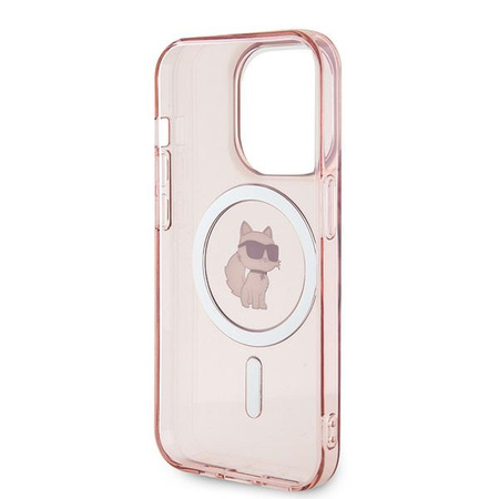 Karl Lagerfeld KLHMP14XHFCCNOP iPhone 14 Pro Max 6.7" różowy/pink hardcase IML Choupette MagSafe