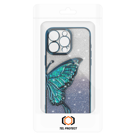 Tel Protect Butterfly Water Case do Iphone 16 niebieski