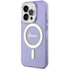 Guess GUHMP14XHCMCGU iPhone 14 Pro Max 6.7&quot; purple/purple hardcase Glitter Gold MagSafe