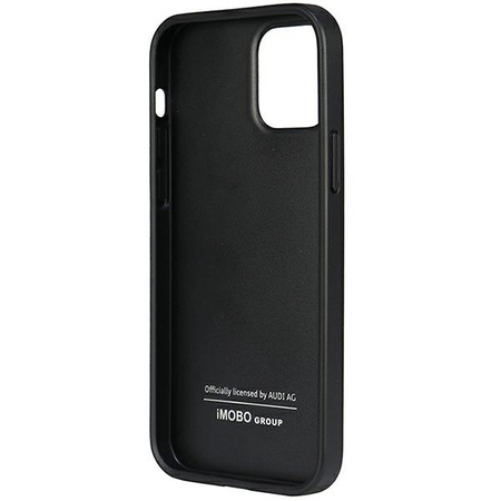 Audi Synthetic Leather iPhone 12/12 Pro 6.1&quot; black/black hardcase AU-TPUPCIP12P-TT/D1-BK