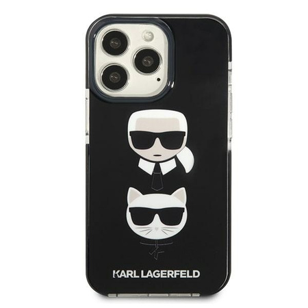 Karl Lagerfeld KLHCP13LTPE2TK iPhone 13 Pro / 13 6,1" hardcase czarny/black Karl&Choupette Head