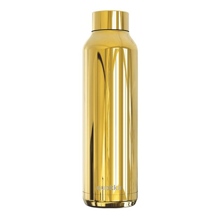 Quokka Solid - Butelka termiczna ze stali nierdzewnej 630 ml (Sleek Gold)