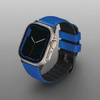 Uniq Armband Linus Apple Watch Series 1/2/3/4/5/6/7/8/SE/SE2/Ultra 42/44/45/49 mm Airosoft Silikon Blau/Racing Blau