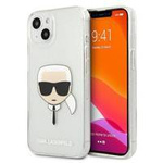 Karl Lagerfeld KLHCP13SKHTUGLS iPhone 13 mini 5,4" srebrny/silver hardcase Glitter Karl`s Head