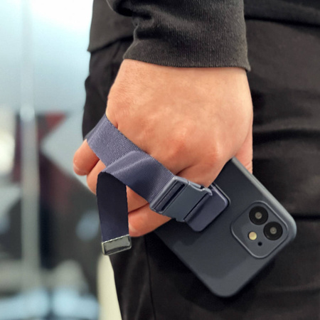 Rope case żelowe etui ze smyczą łańcuszkiem torebka smycz iPhone XS Max różowy