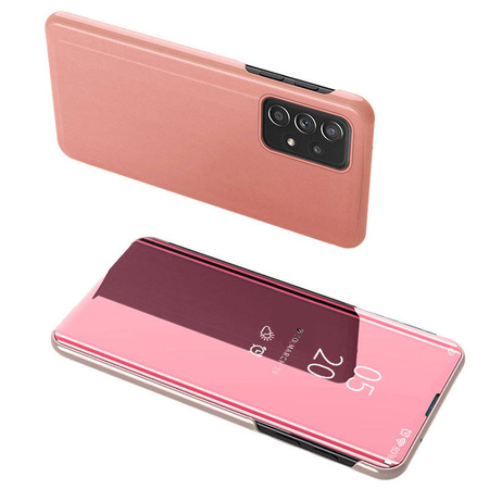 Clear View Case Klapphülle für Samsung Galaxy A73 pink