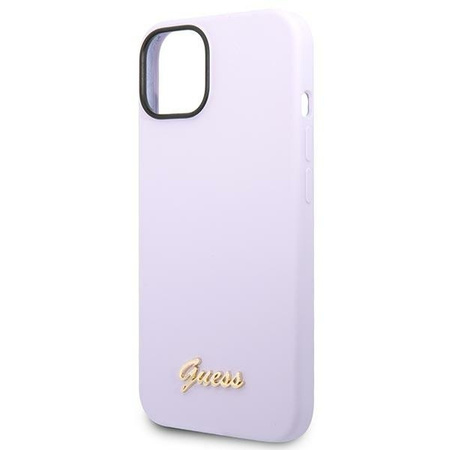 Guess Silicone Vintage - Etui iPhone 14 (fioletowy)